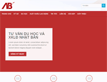Tablet Screenshot of nhatban.edu.vn
